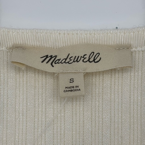 Madewell Cream Button-Up Cardigan - Picture 9 of 12